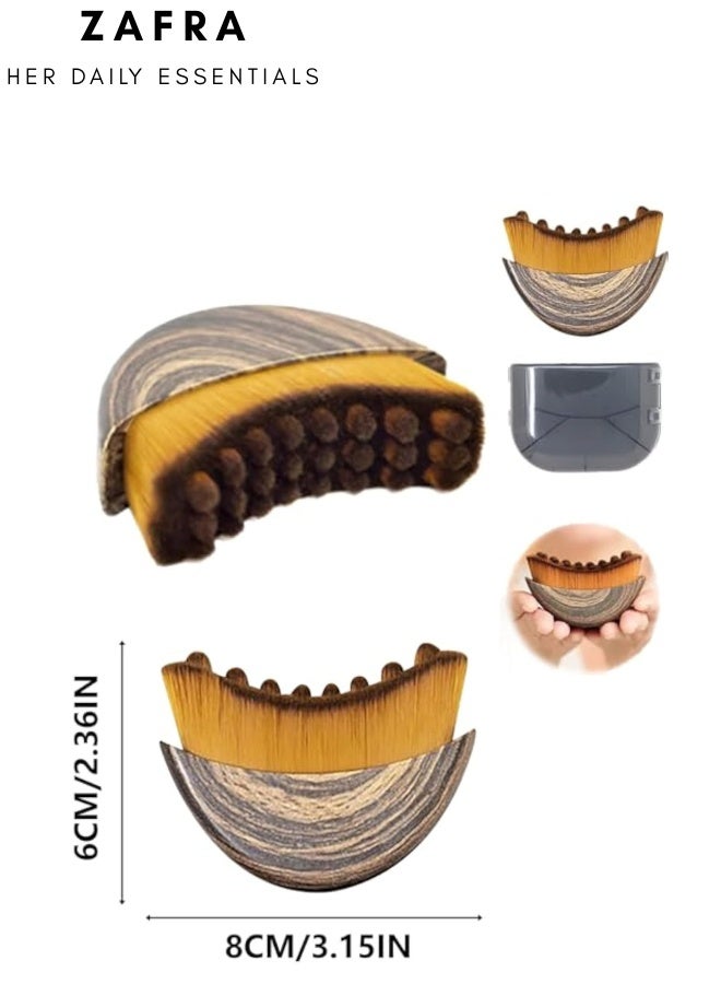 ZAFRA 2 Pack Lymphatic Contour Face Brush, Dry Brushing Face Brush, Lymphatic Drainage Massager for Face, Chin & Jawline Sculpting, Comfort-Grip Design With Ultra-Soft Bristles,Fit The Skin Relieve Fatigue - Image 4